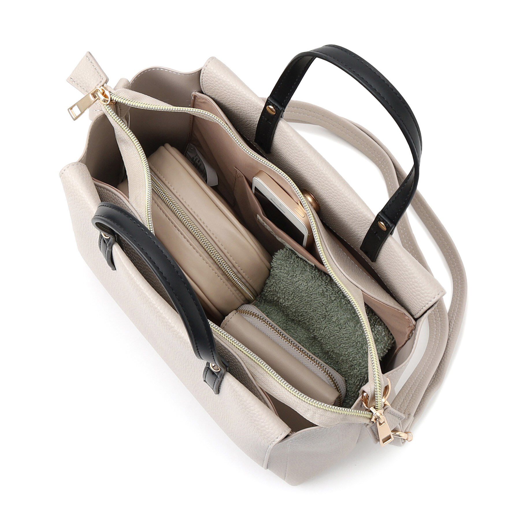 SHOO･LA･RUE「【軽量/2WAY】ふわっと軽い 3層ミニトート」|トートバッグ|