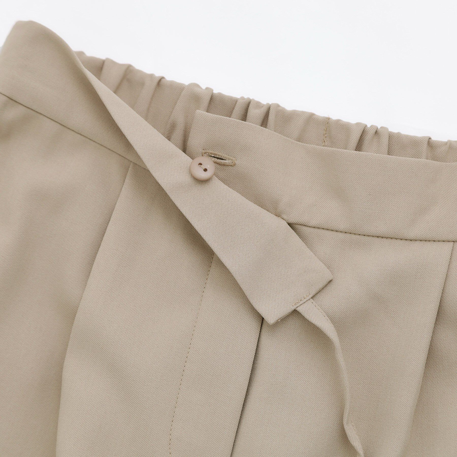 SHOO･LA･RUE「【S-LL】ウエストリボンがアクセント ゆったりテーパードパンツ」|その他|