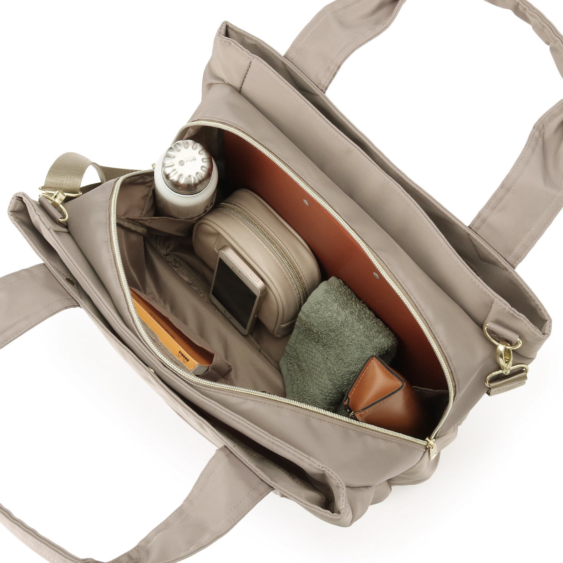 SHOO･LA･RUE「【撥水】両あおりビッグトートバッグ【2WAY】」|トートバッグ|