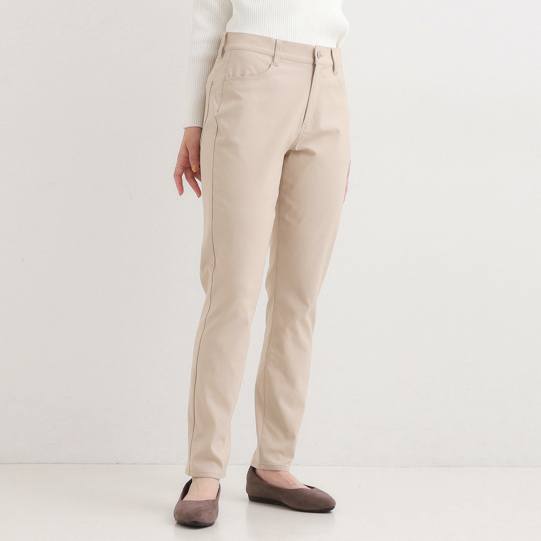 SHOO･LA･RUE「【洗濯機可/S-LL】フィット感が心地よい ハイパースキニー裏起毛」|その他|