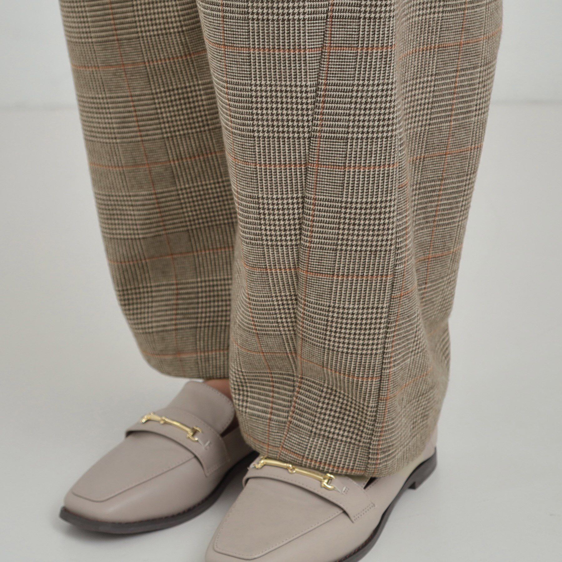 SHOO･LA･RUE「【あったか】裏起毛チェックカーブパンツ」|その他|