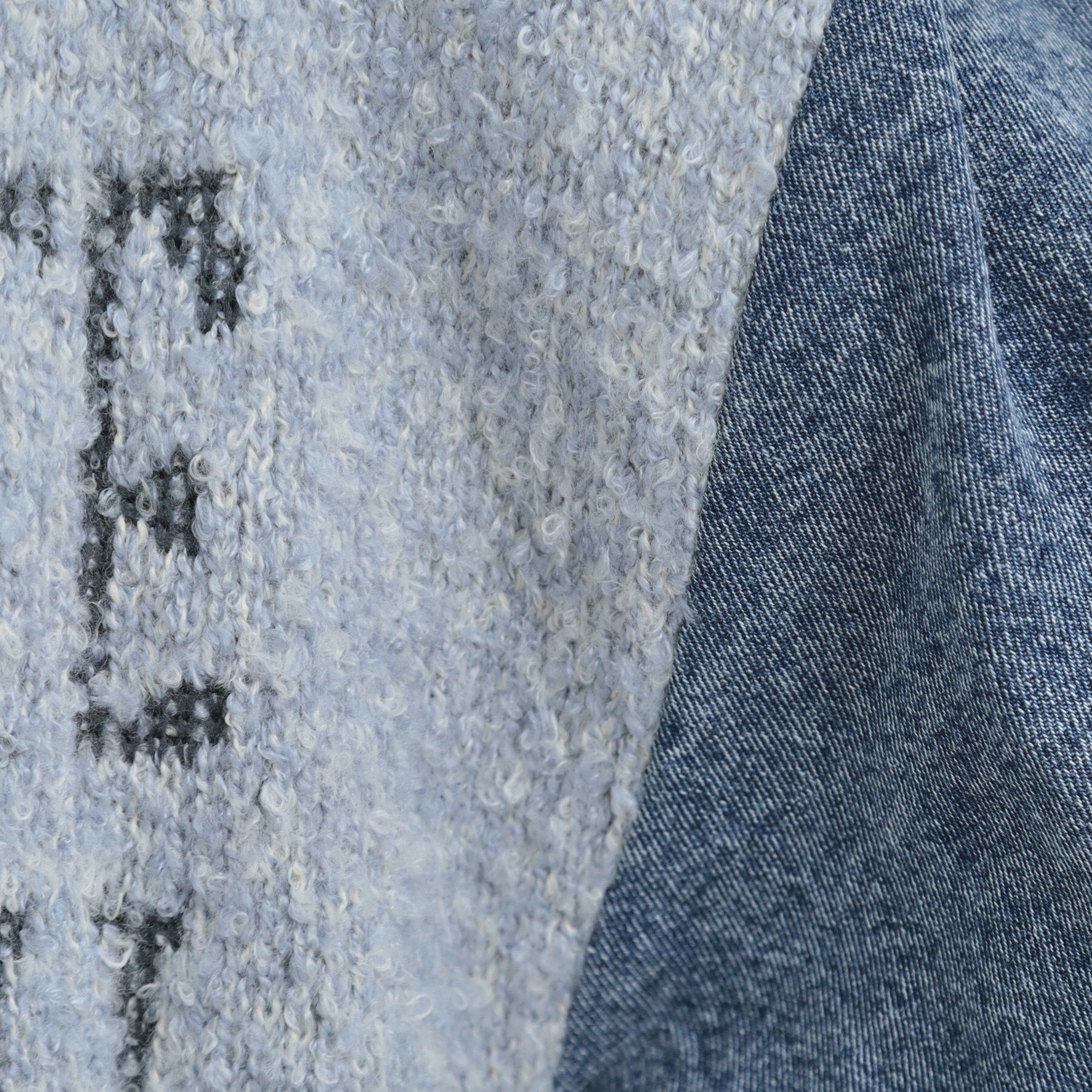 SHOO･LA･RUE「お袖デニム切替 ブークレロゴニット」|ニット・セーター|