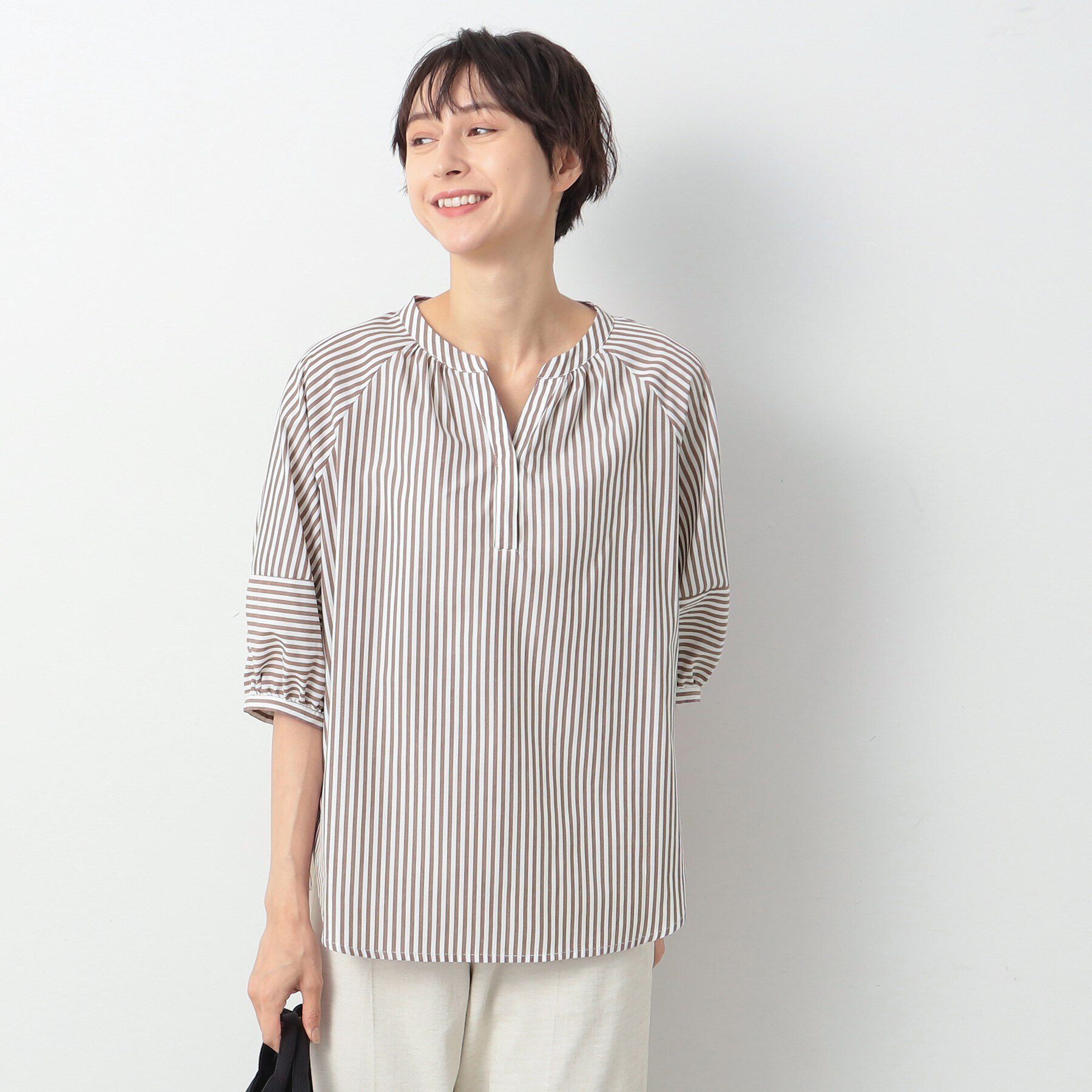 Dessin「【洗える】ランタンスリーブブラウス（XS～L）」|シャツ・ブラウス|