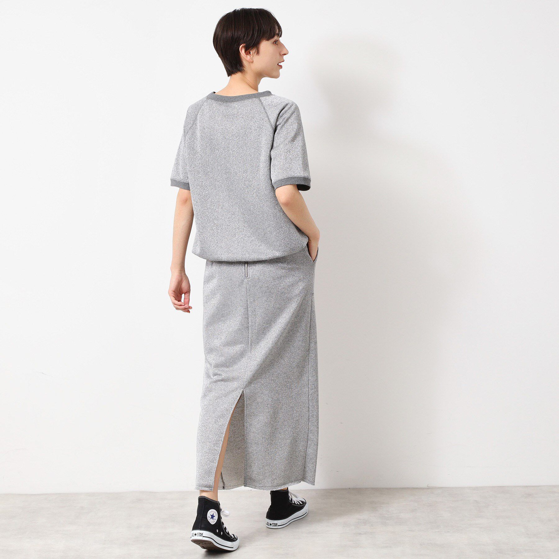 Dessin「【セットアップ可能・洗える】ラメ入り裏毛タイトスカート（S～L）」|スカート|