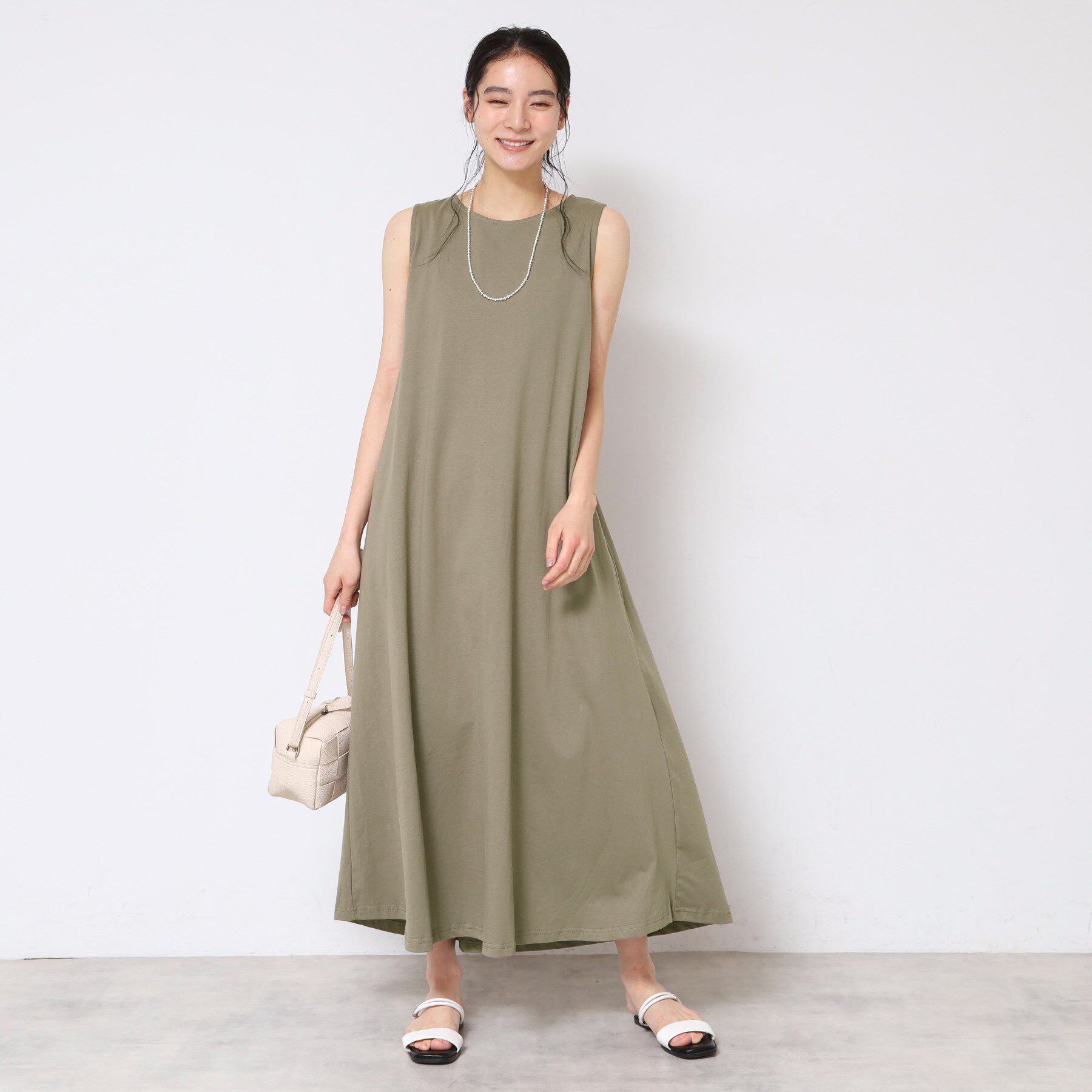 Dessin「【2点セット・洗える】テントラインジャージワンピース」|スーツ|