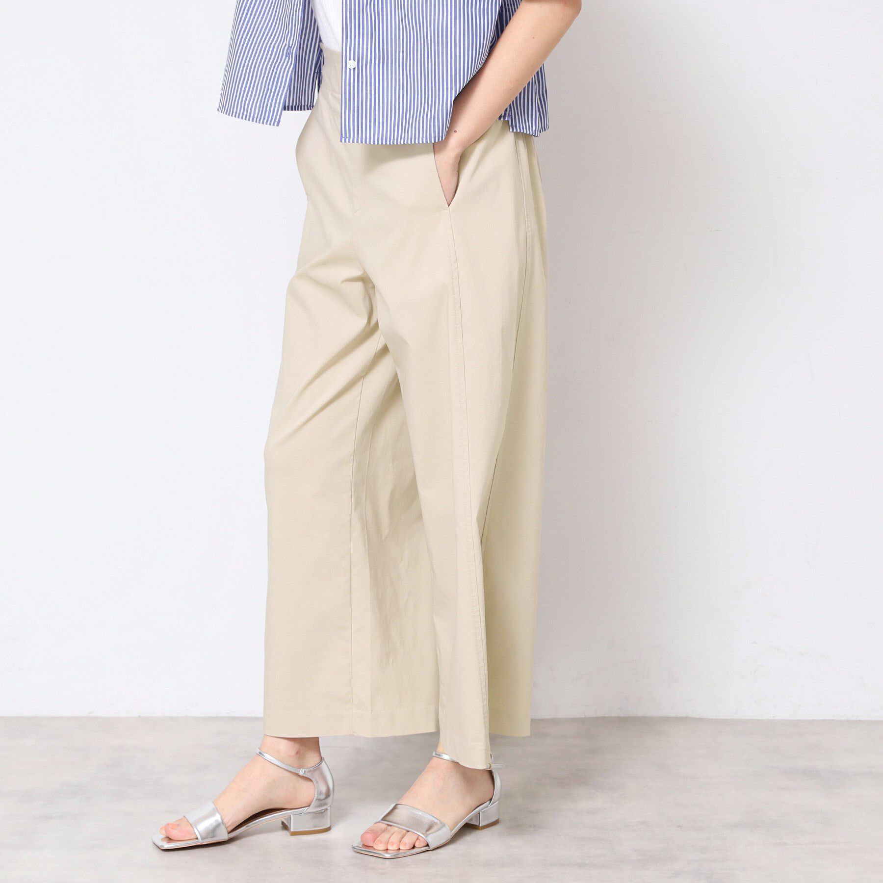 Dessin「【洗える】ストレッチセミワイドパンツ」|その他|