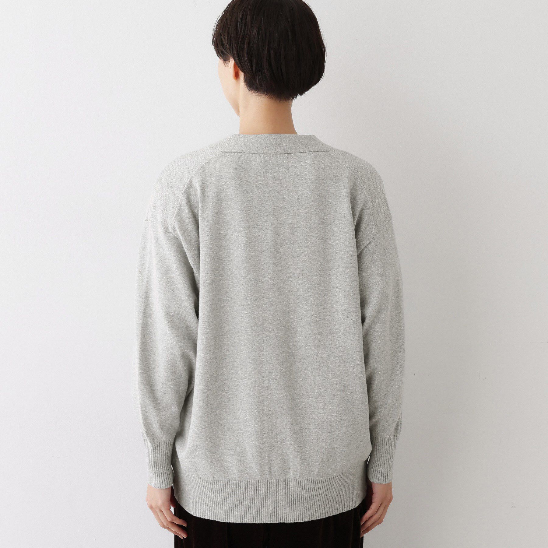 Dessin「【洗える】ジャカード編みVネックカーディガン」|カーディガン|