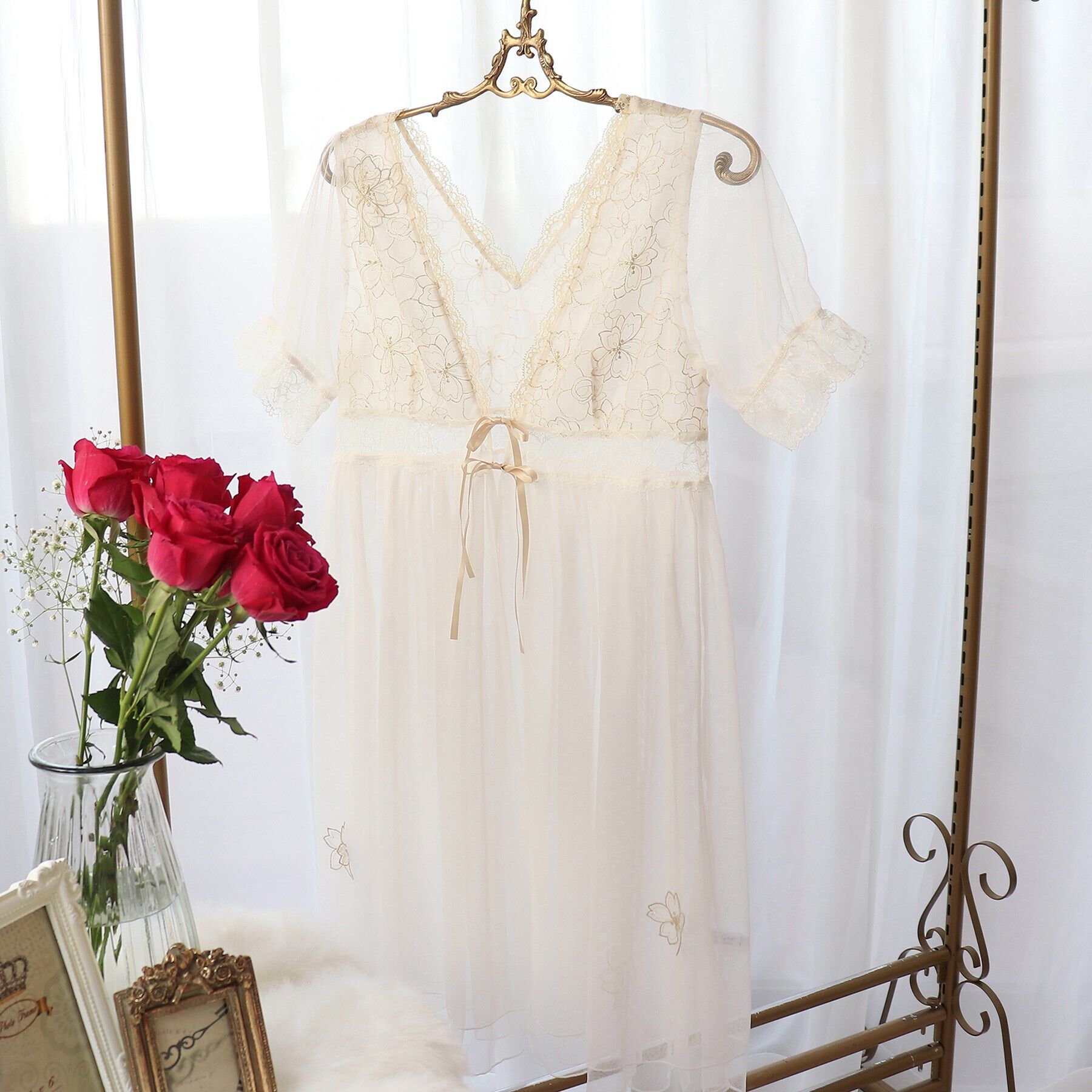 Risa Magli「ジョエル カーディガン」|インナー|アイボリー(004)