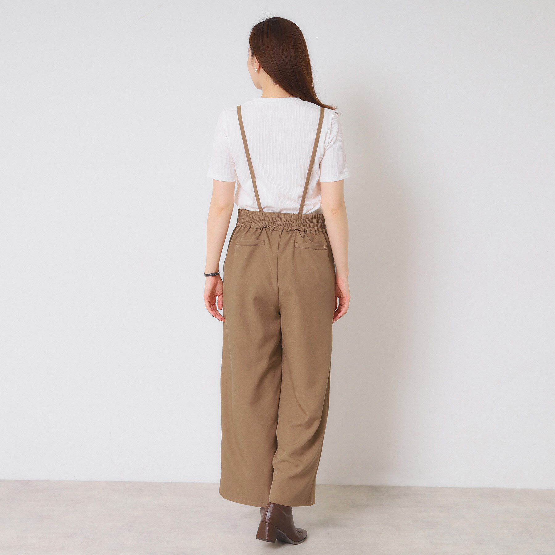 ITS&rsquo;DEMO「【手洗い可／セットアップ可】サス付きワイドパンツ」|その他|