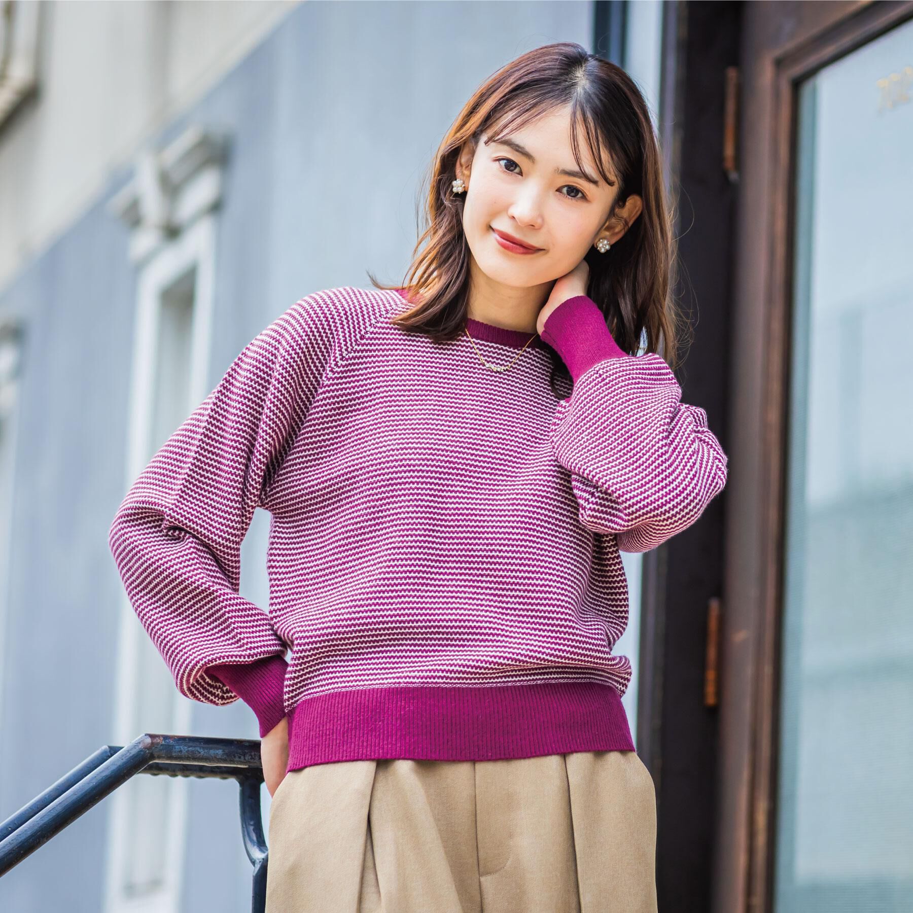 ITS&rsquo;DEMO「【手洗い可】柄編みニット」|ニット・セーター|