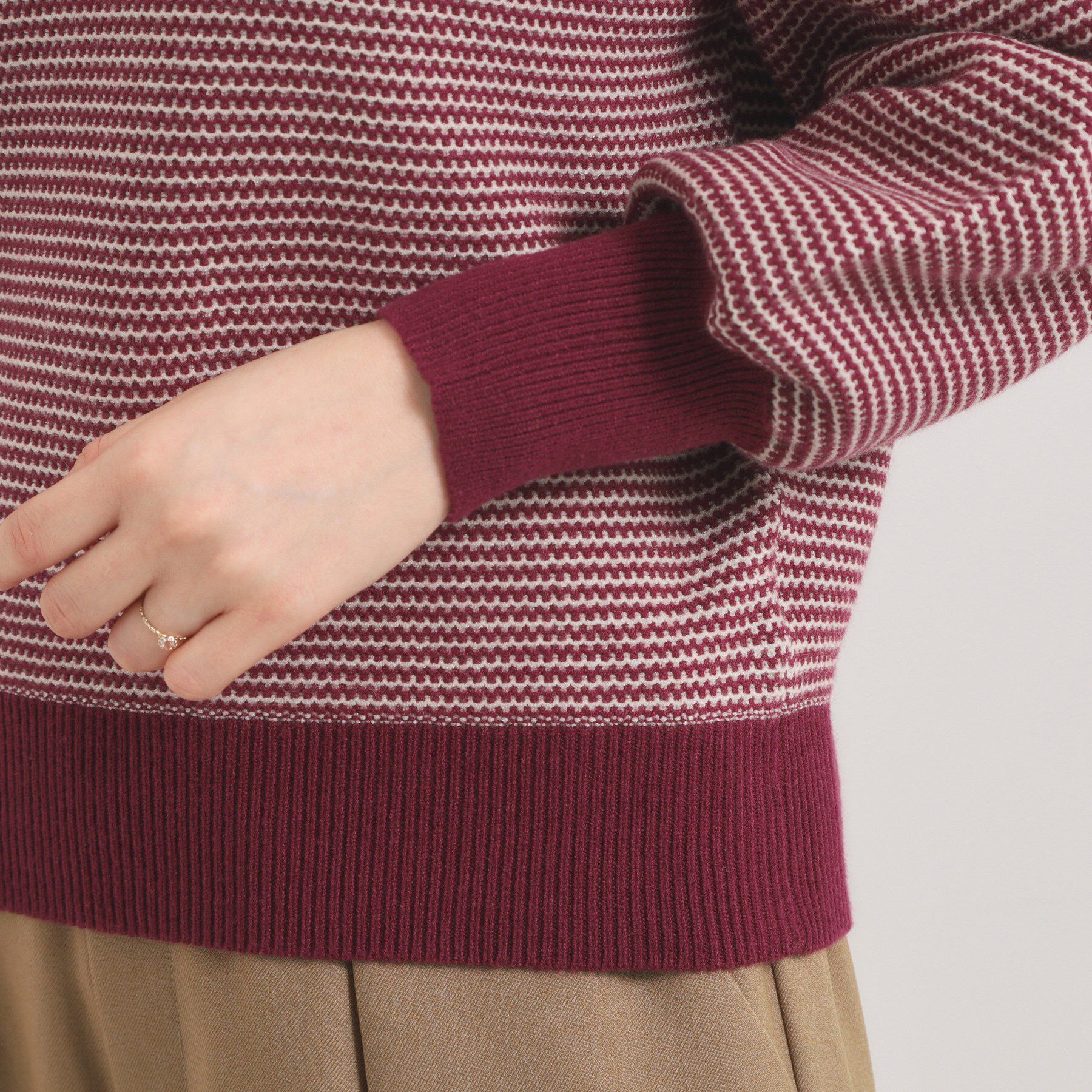 ITS&rsquo;DEMO「【手洗い可】柄編みニット」|ニット・セーター|