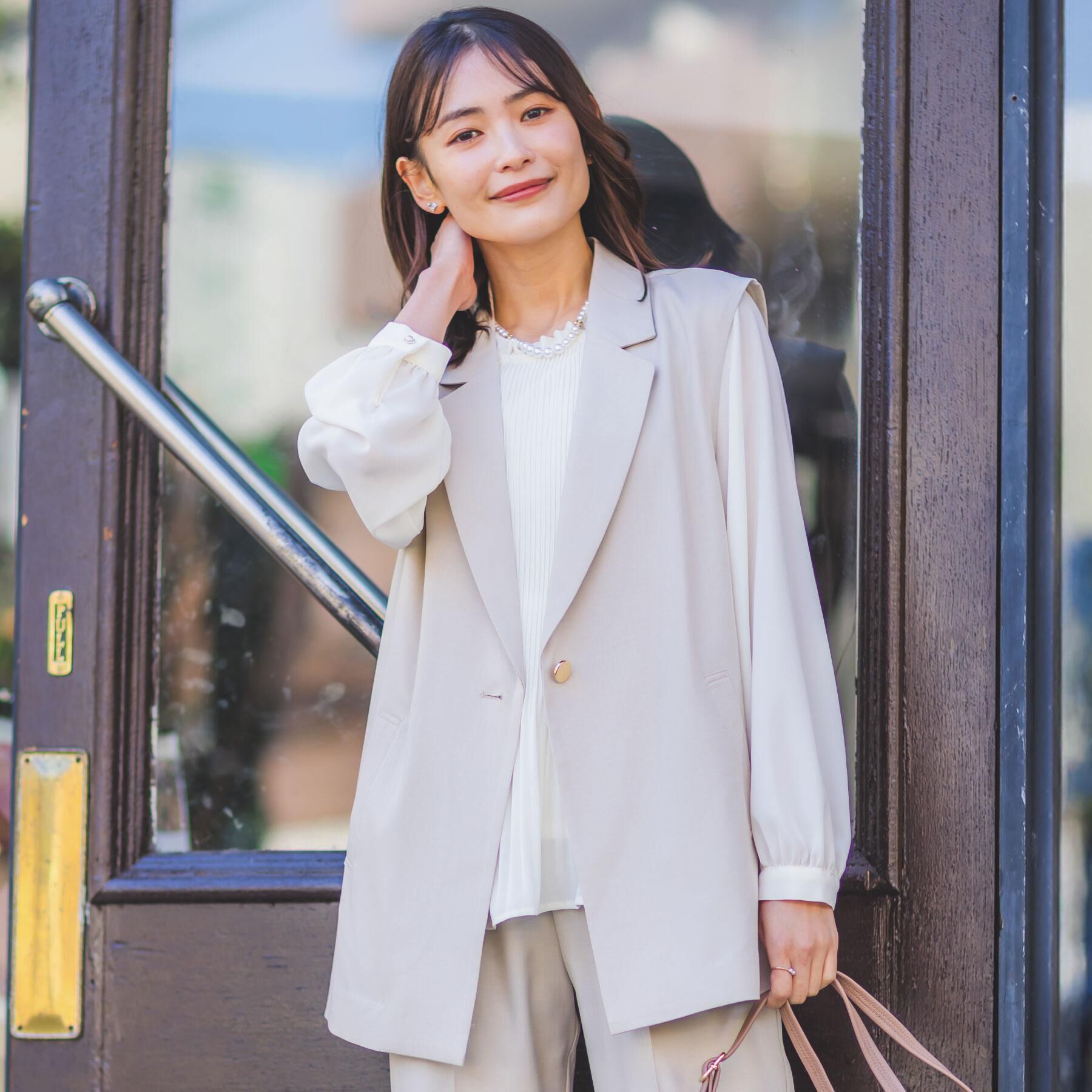 ITS&rsquo;DEMO「【洗濯機OK／イージーケア】ツイルストレッチジレ」|ベスト・ジレ|