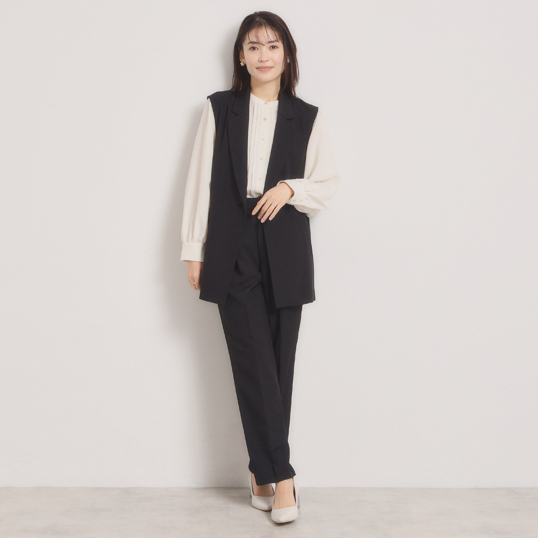 ITS&rsquo;DEMO「【洗濯機OK／イージーケア】ツイルストレッチジレ」|ベスト・ジレ|