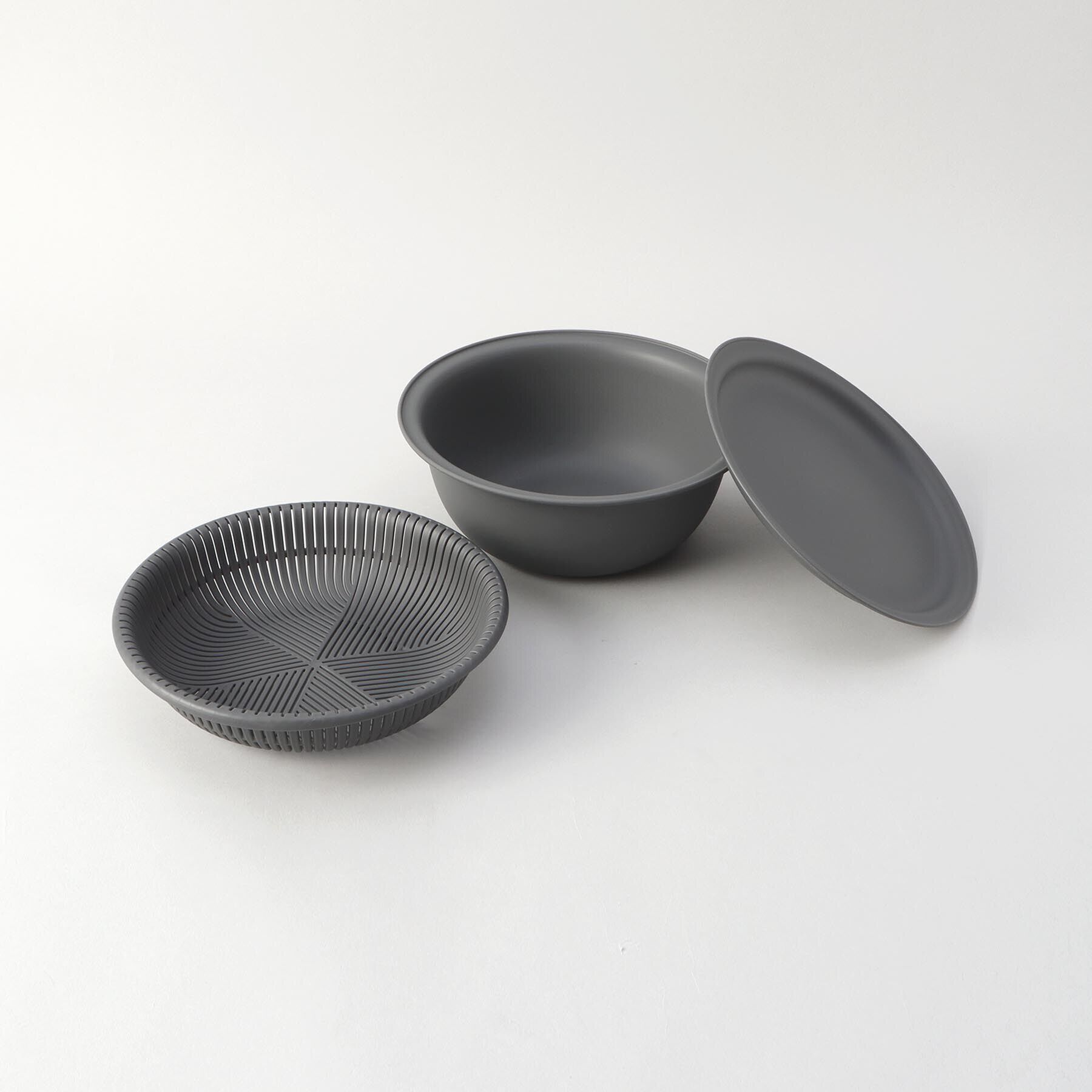 212 KITCHEN STORE「きほんの道具 ザルボウル21cm DGY ＜marna マーナ＞」|食器・キッチングッズ|