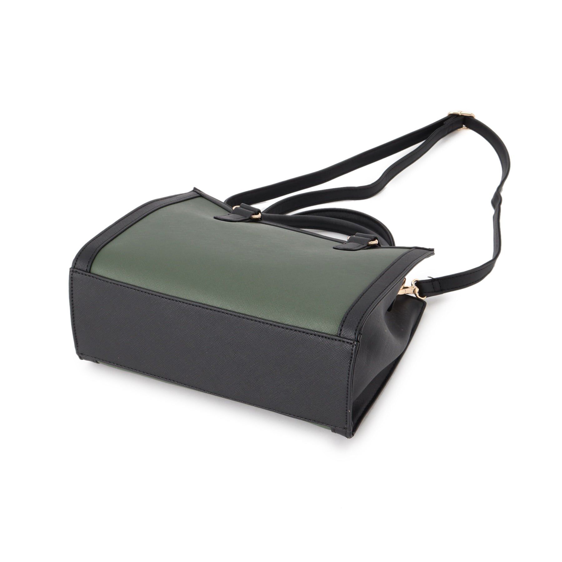 Ober Tashe「バイカラー2WAYスクエアショルダーミニトートバッグ」|ショルダー・メッセンジャー|