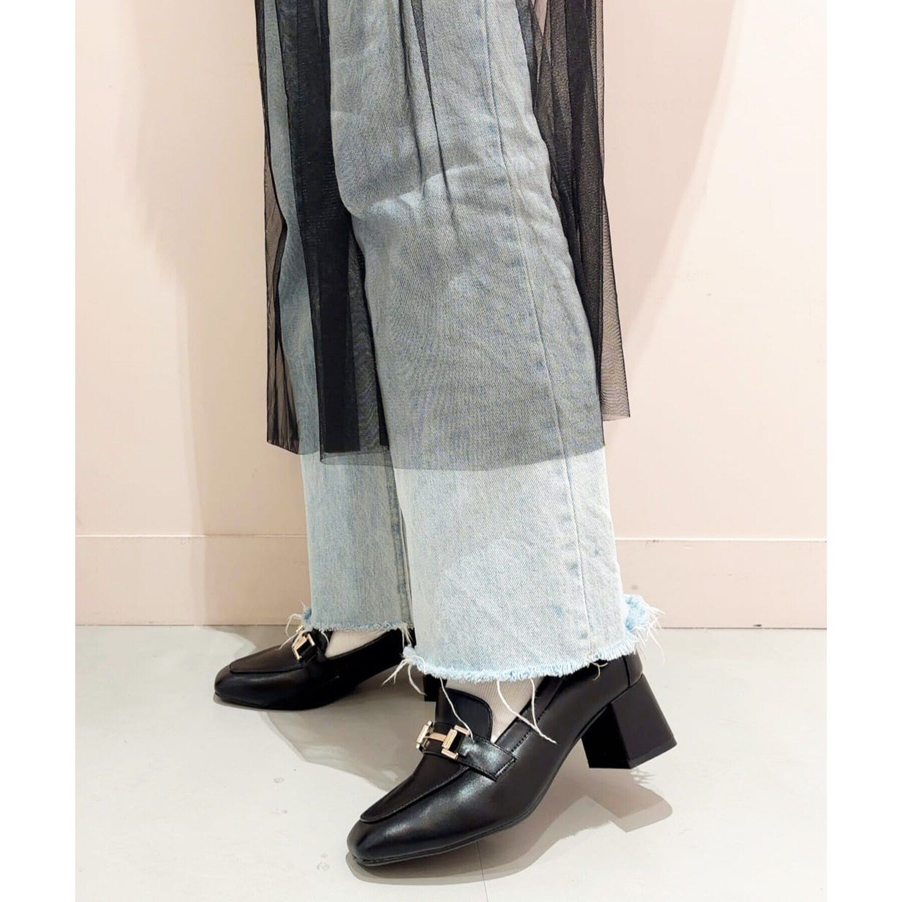 ESPERANZA「ブロックヒールローファー 24SS」|パンプス|