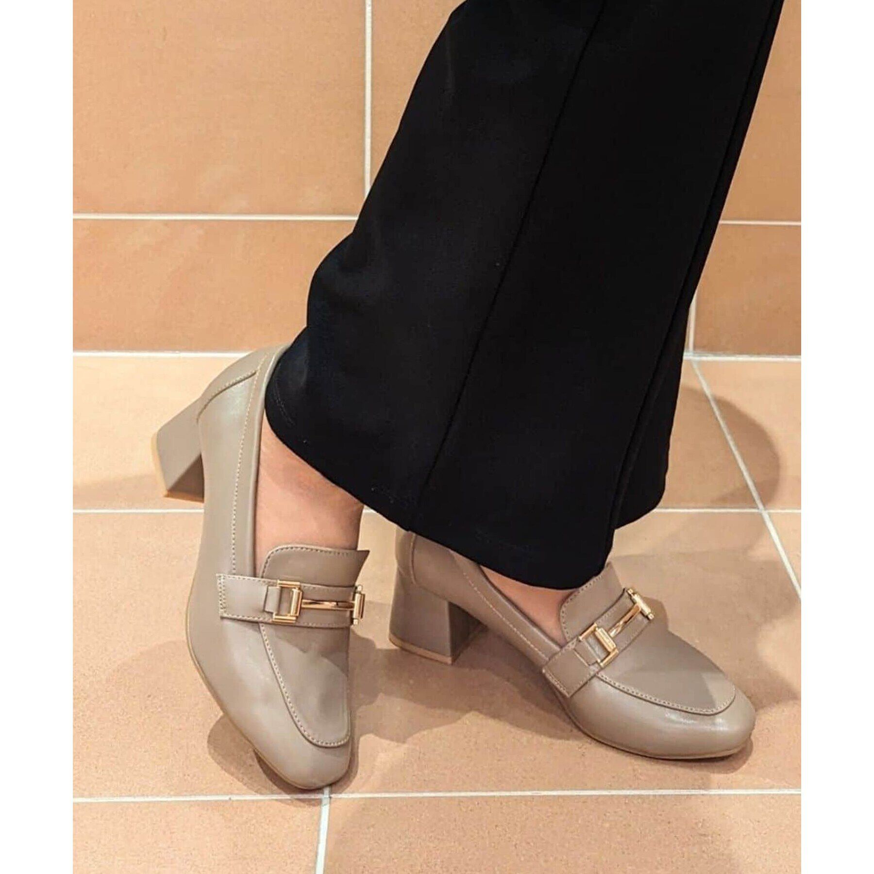 ESPERANZA「ブロックヒールローファー 24SS」|パンプス|