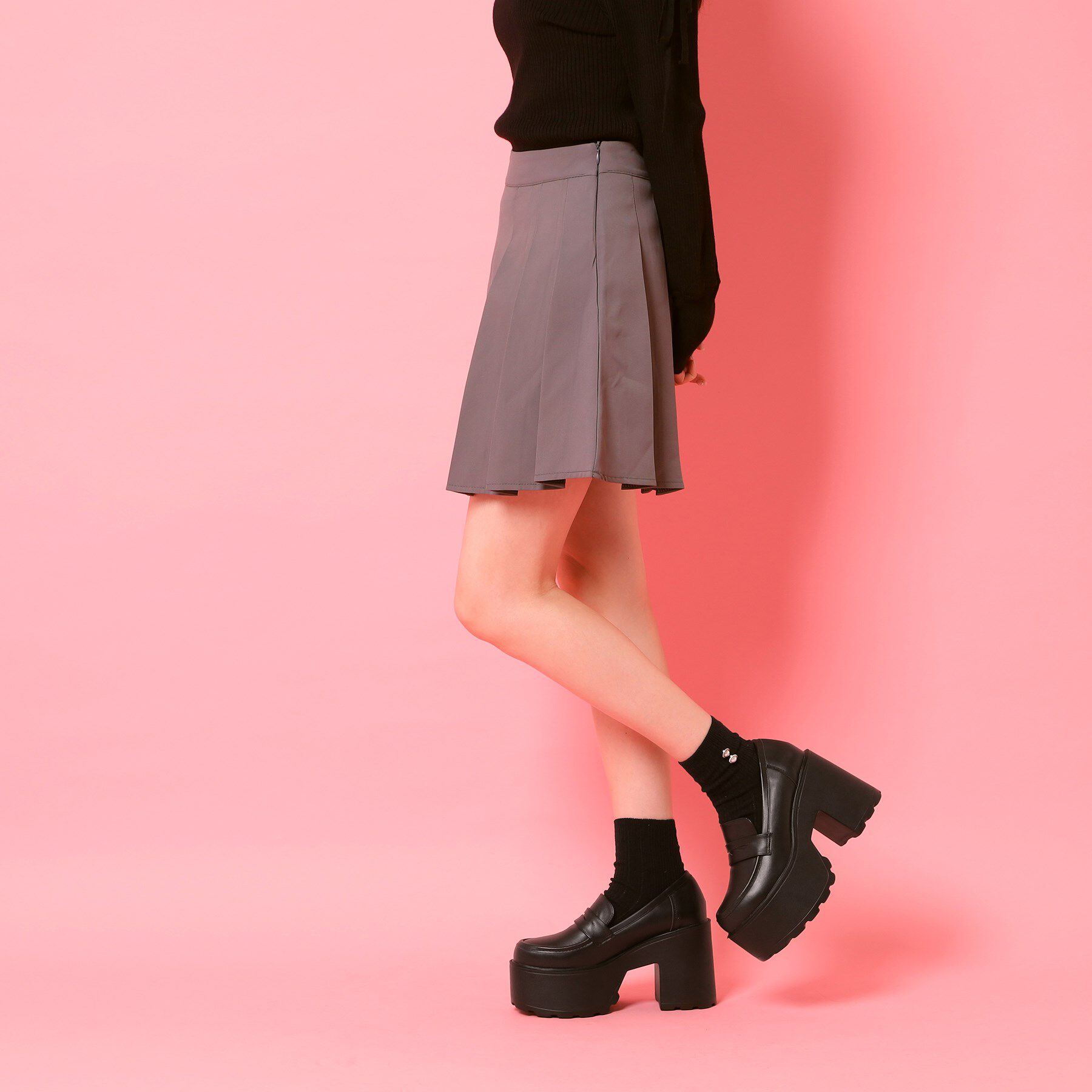 csT&P「厚底ローファーパンプス」|パンプス|