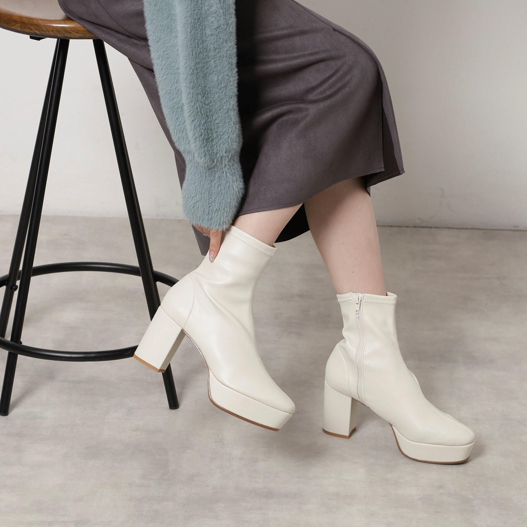 ESPERANZA「ゆる傾斜ショートブーツ」|ショートブーツ|