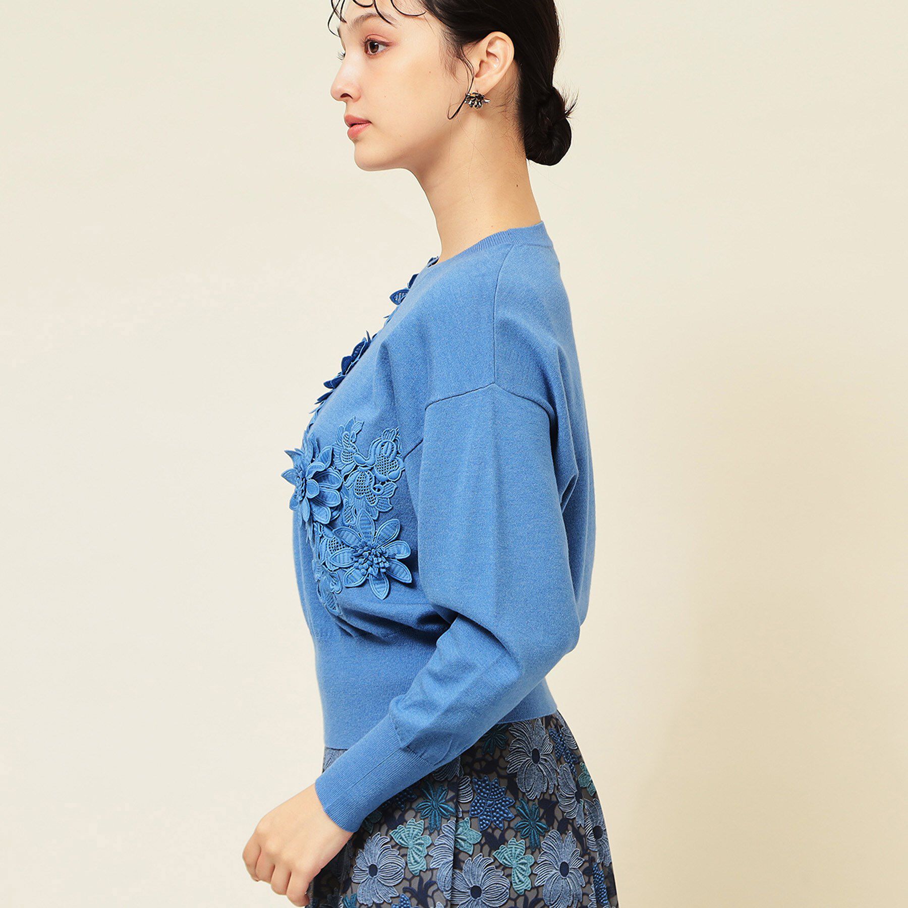 SunaUna「【COLLECTION LINE】レースニット」|ニット・セーター|