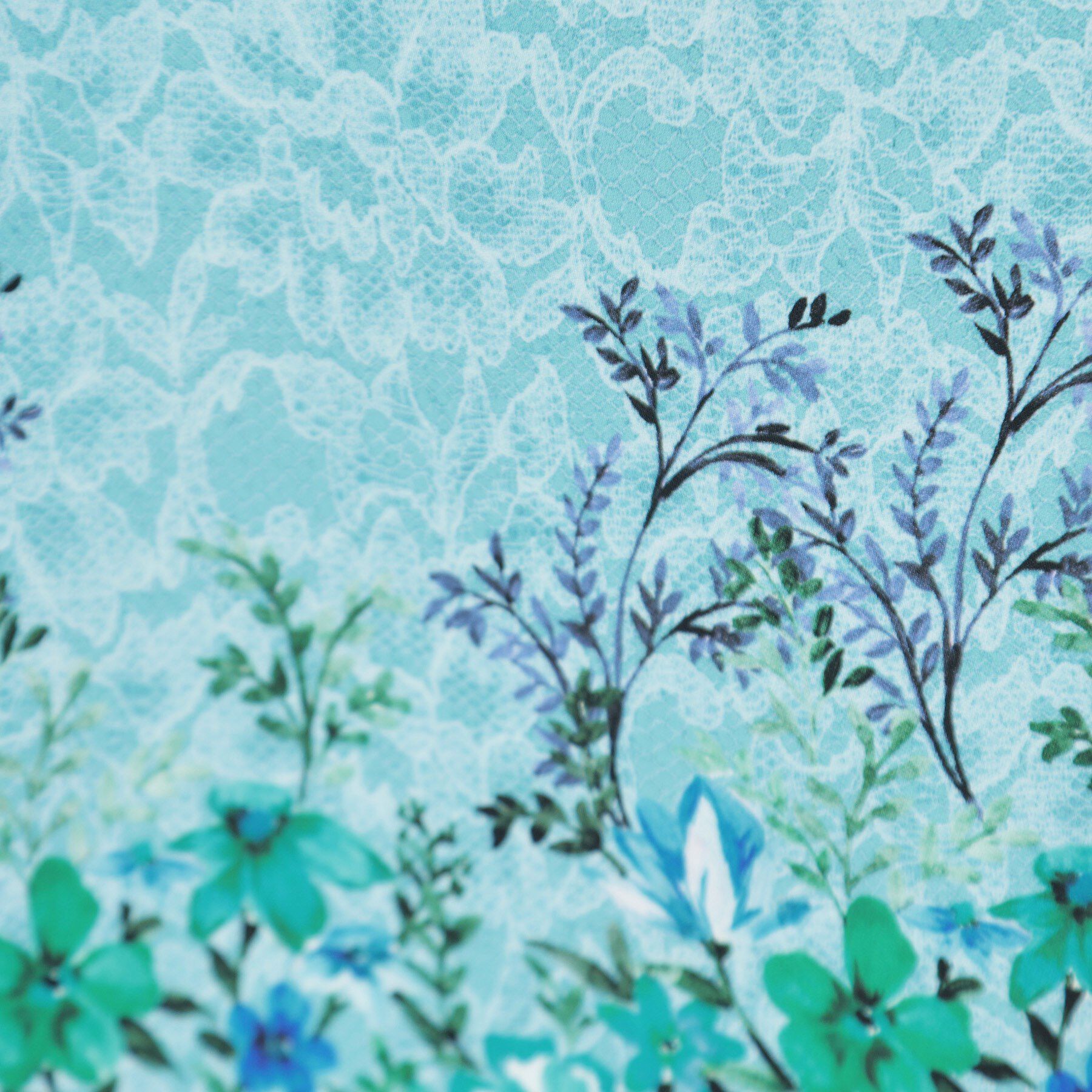 SunaUna「【co creation and yours／SS～L】レースプリント柄ワンピース」|ワンピース|