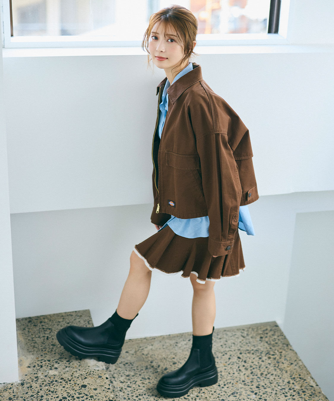 COCO DEAL「《COCO DEAL/Dickies(R)》マチフリルミニスカート」|スカート|