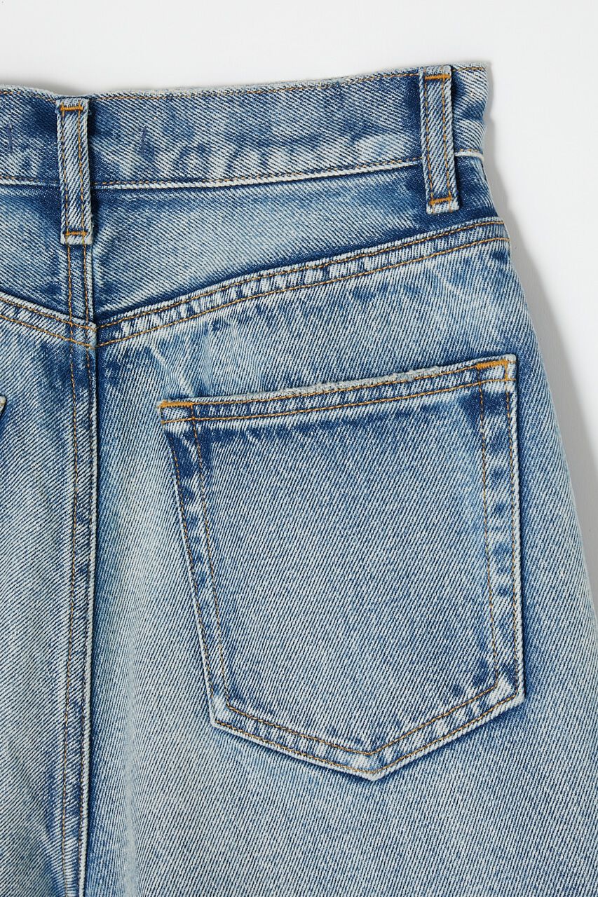MOUSSY「HW CUT OFF ショートパンツ」|デニム|