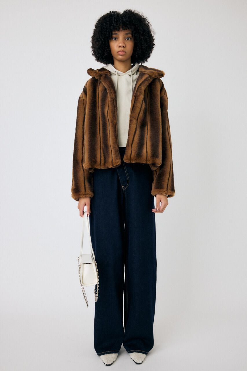 MOUSSY「FAUX FUR スタンドカラージャケット」|その他|