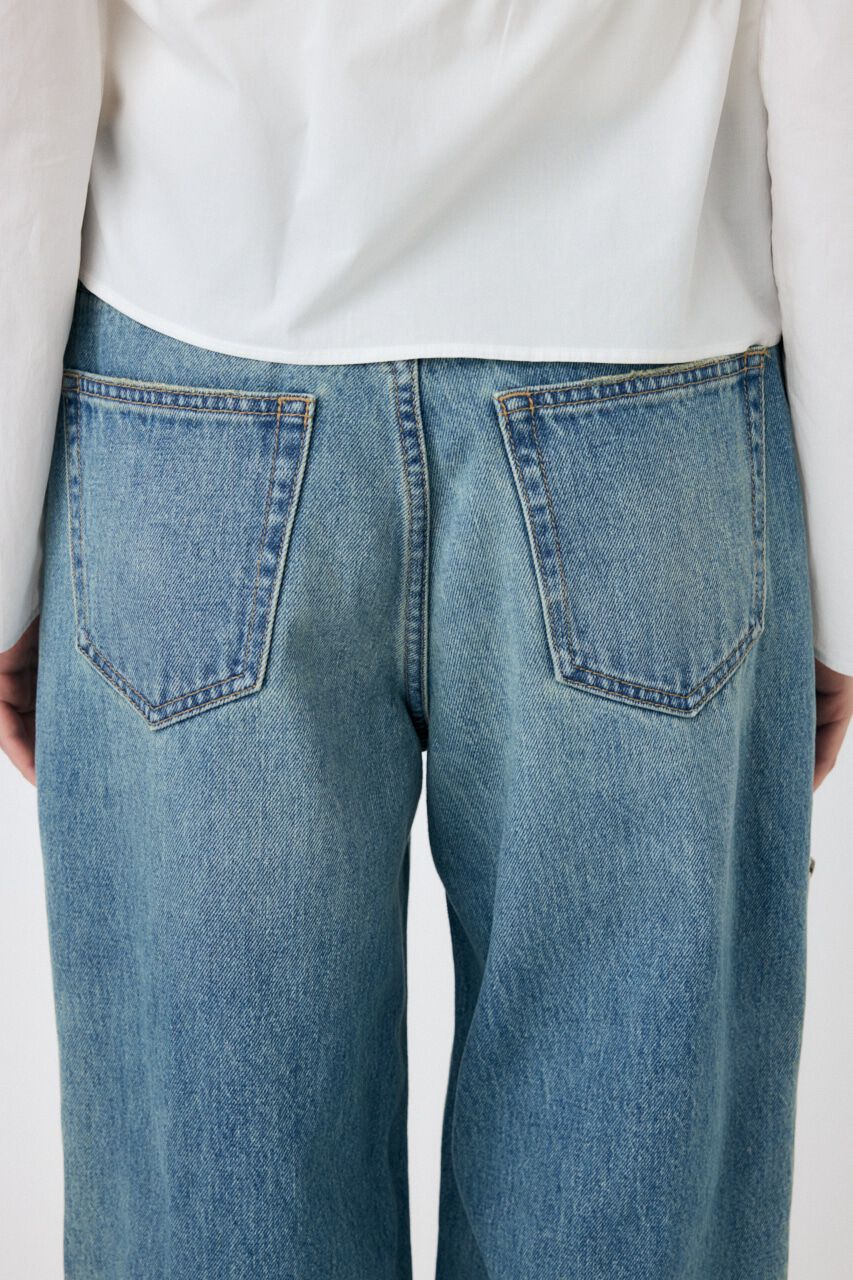 MOUSSY「SIDE ZIP バギー」|デニム|