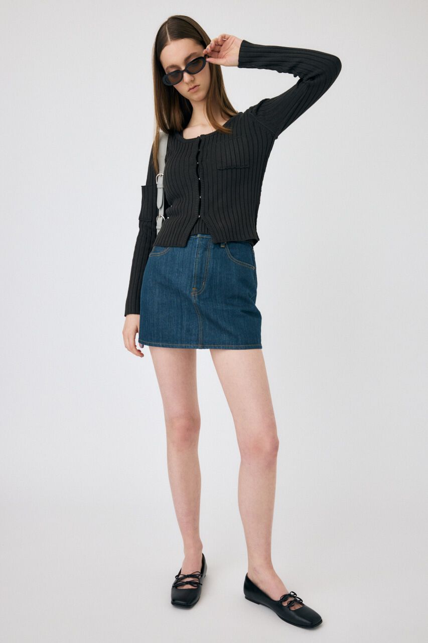 MOUSSY「TINTED DENIM ミニスカート」|スカート|