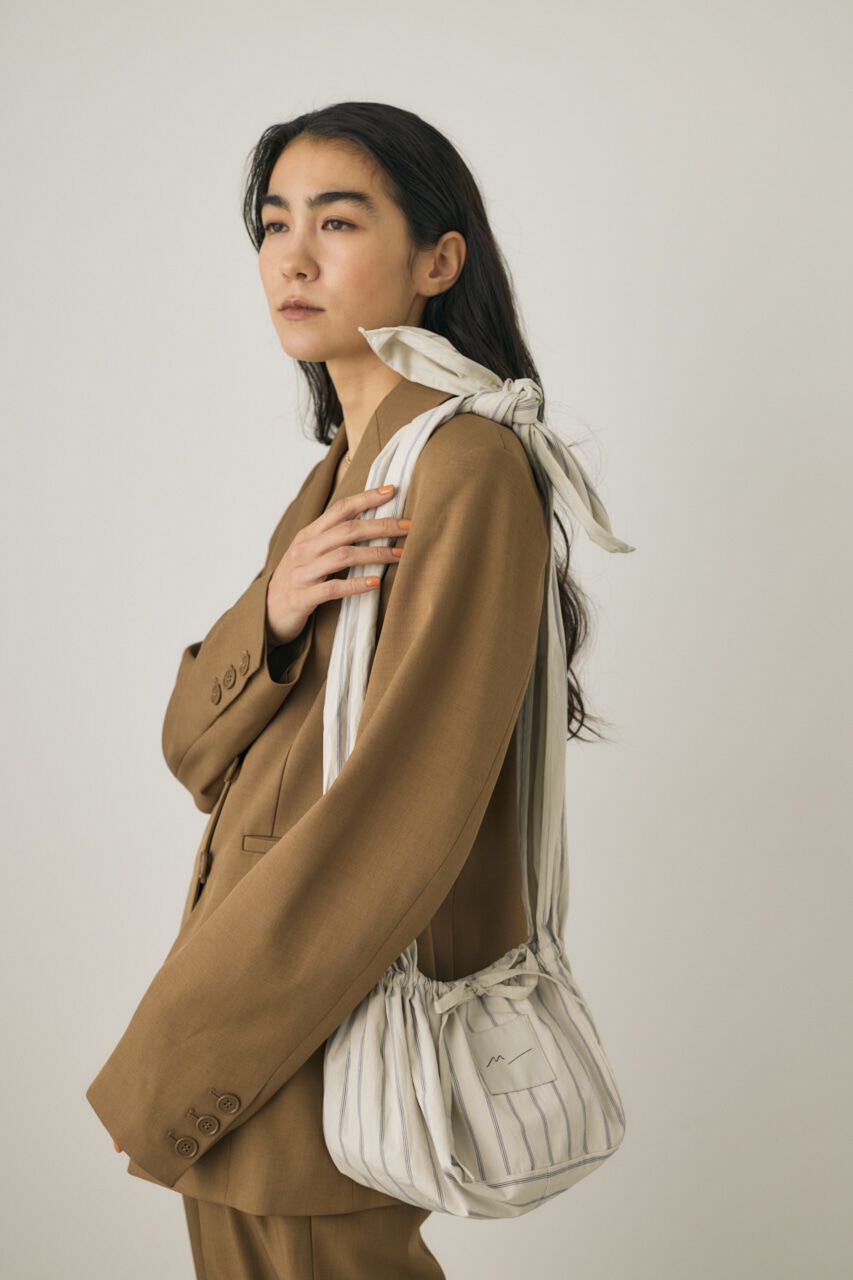 MOUSSY「ストライプ巾着ミニバッグ　オーガニックコットン使用」|その他|