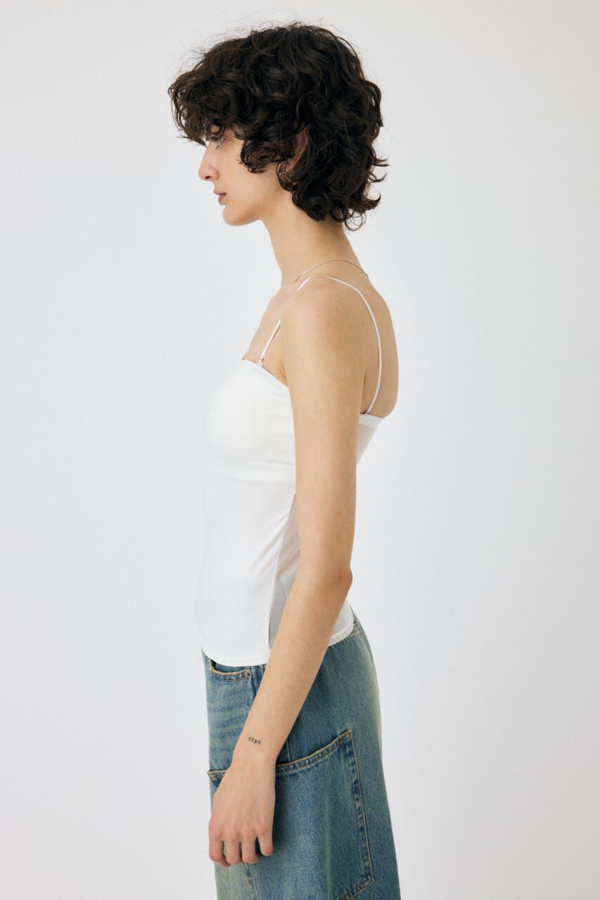 MOUSSY「BACK SHEER カップインキャミ」|キャミソール|