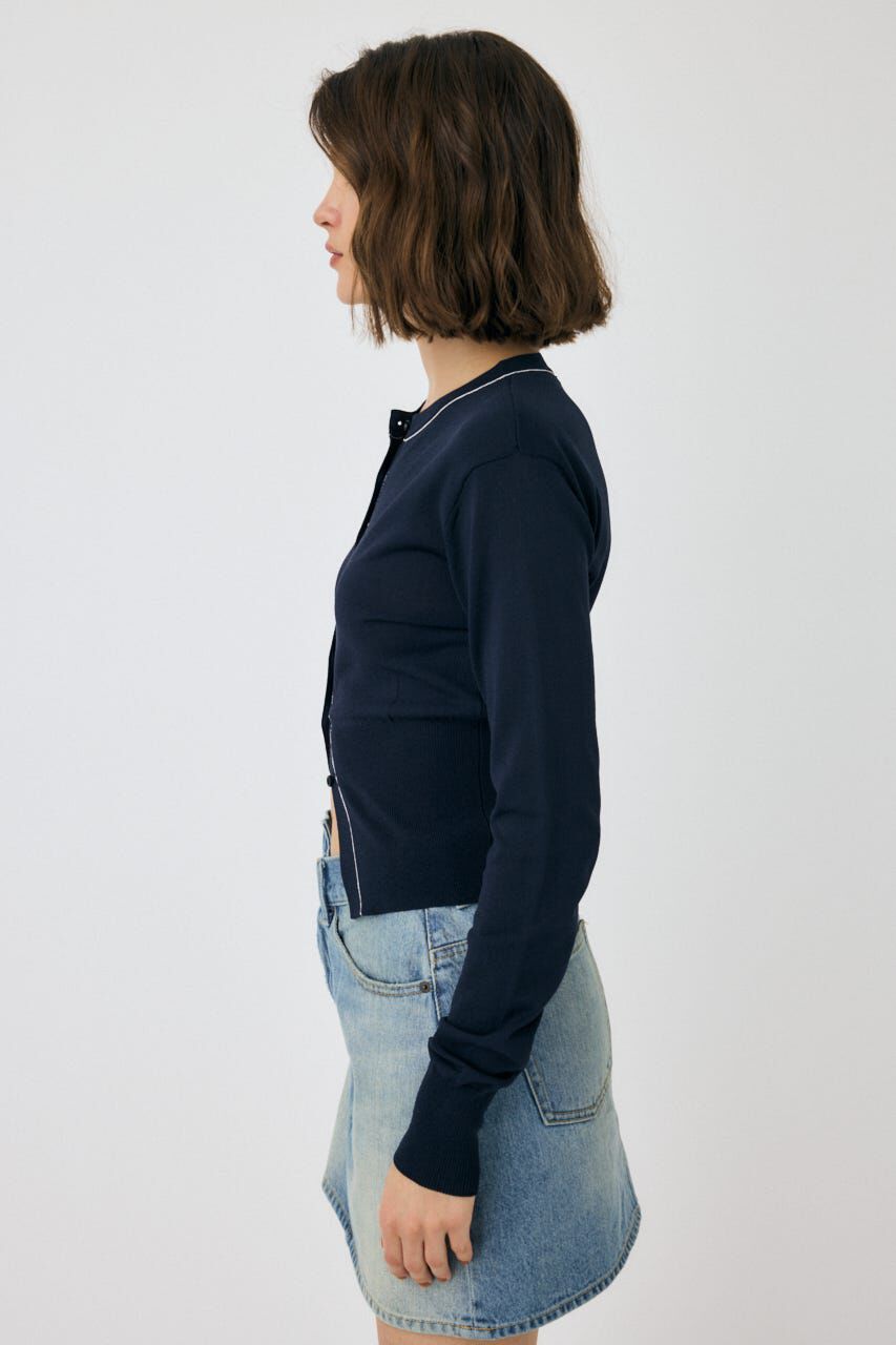 MOUSSY「COLOR STITCH カーディガン」|カーディガン|