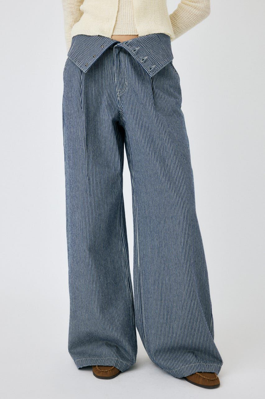 MOUSSY「CORSET DESIGN バギー デニム」|デニム|柄BLU5