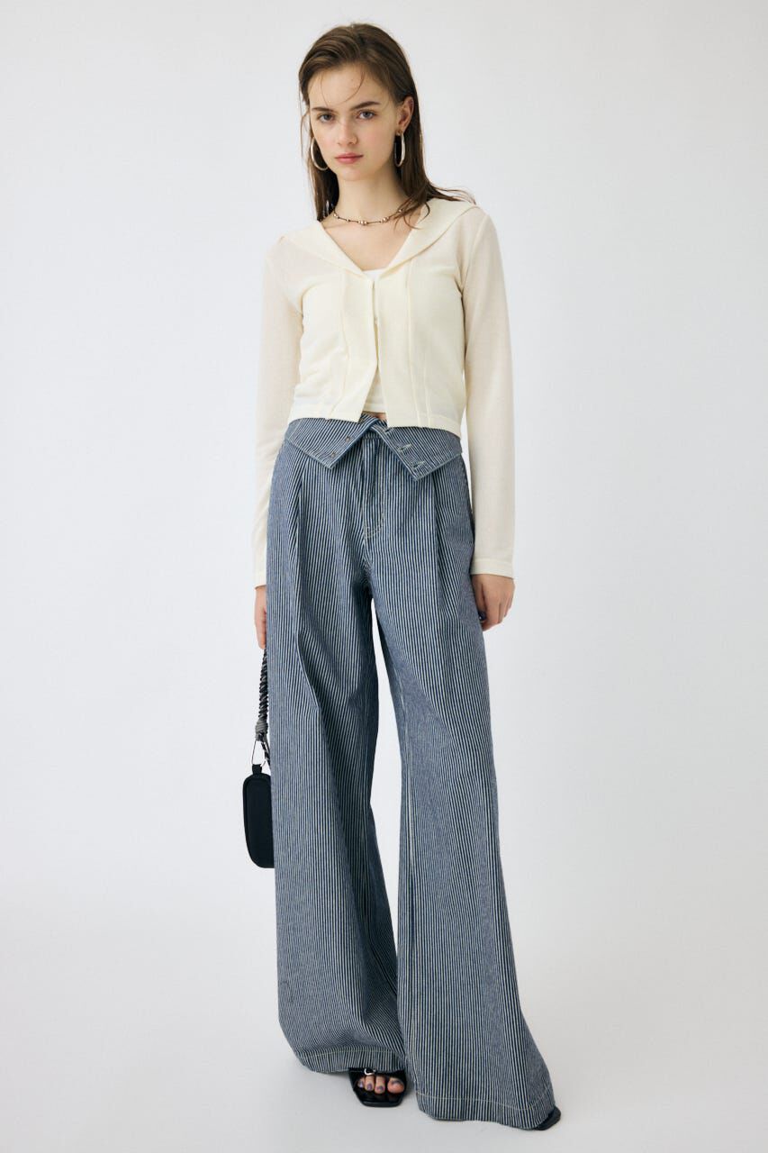 MOUSSY「CORSET DESIGN バギー デニム」|デニム|