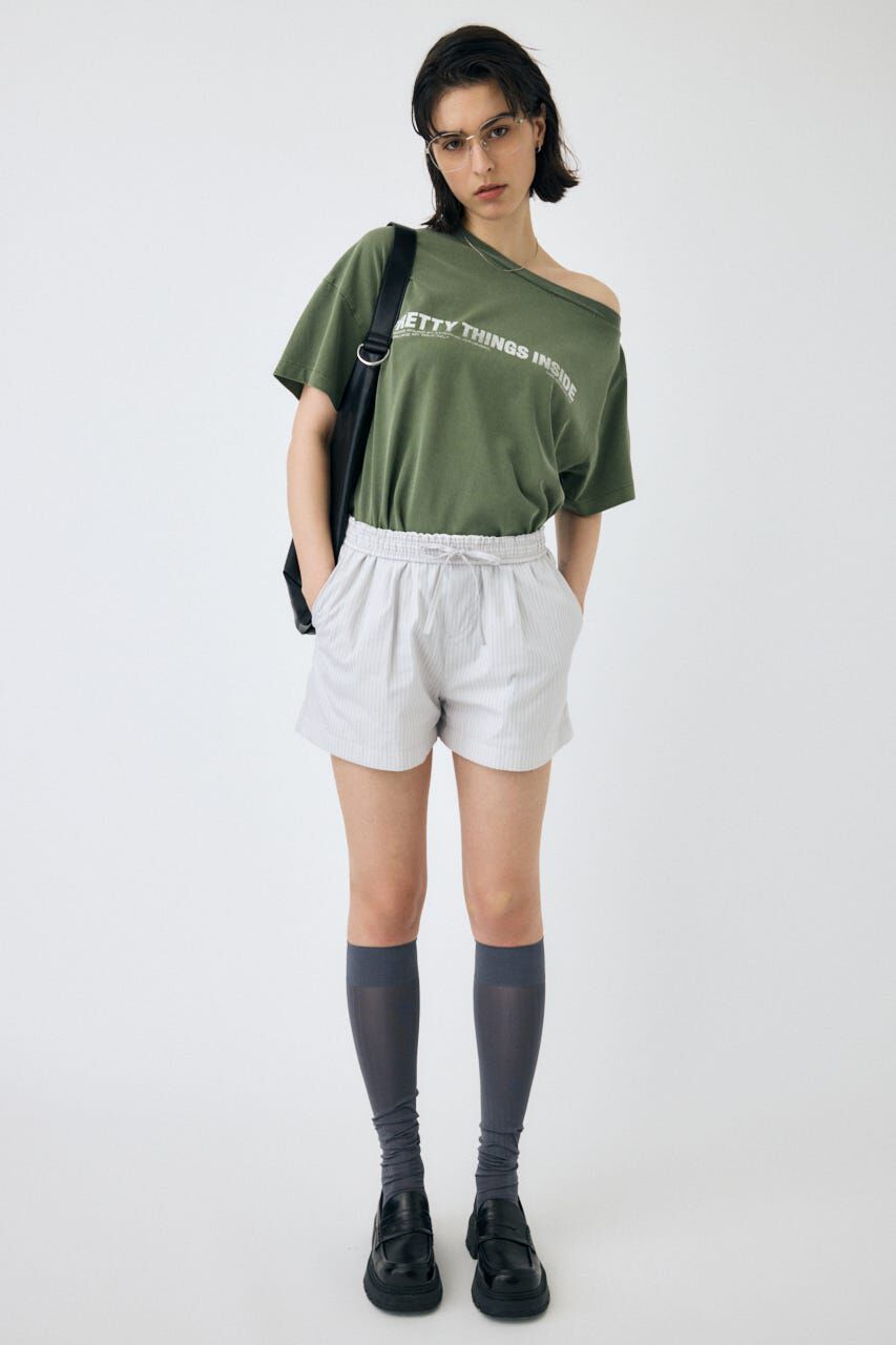 MOUSSY「ONE SHOULDER TEE」|Tシャツ・カットソー|