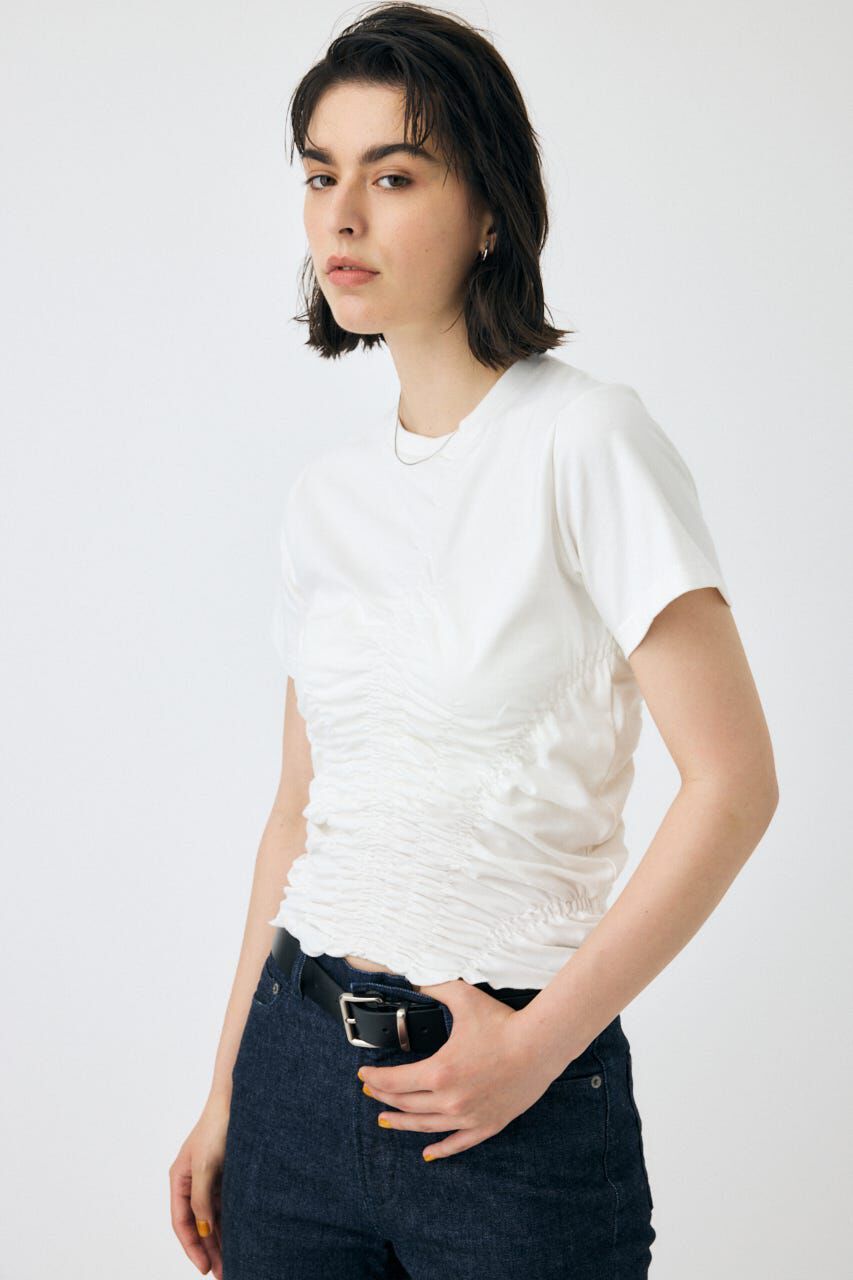 MOUSSY「GATHER CUT トップス」|Tシャツ・カットソー|