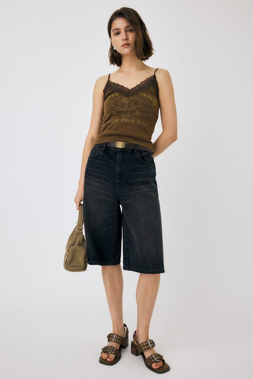 MOUSSY「KNEE LENGTH バミューダパンツ」|デニム|