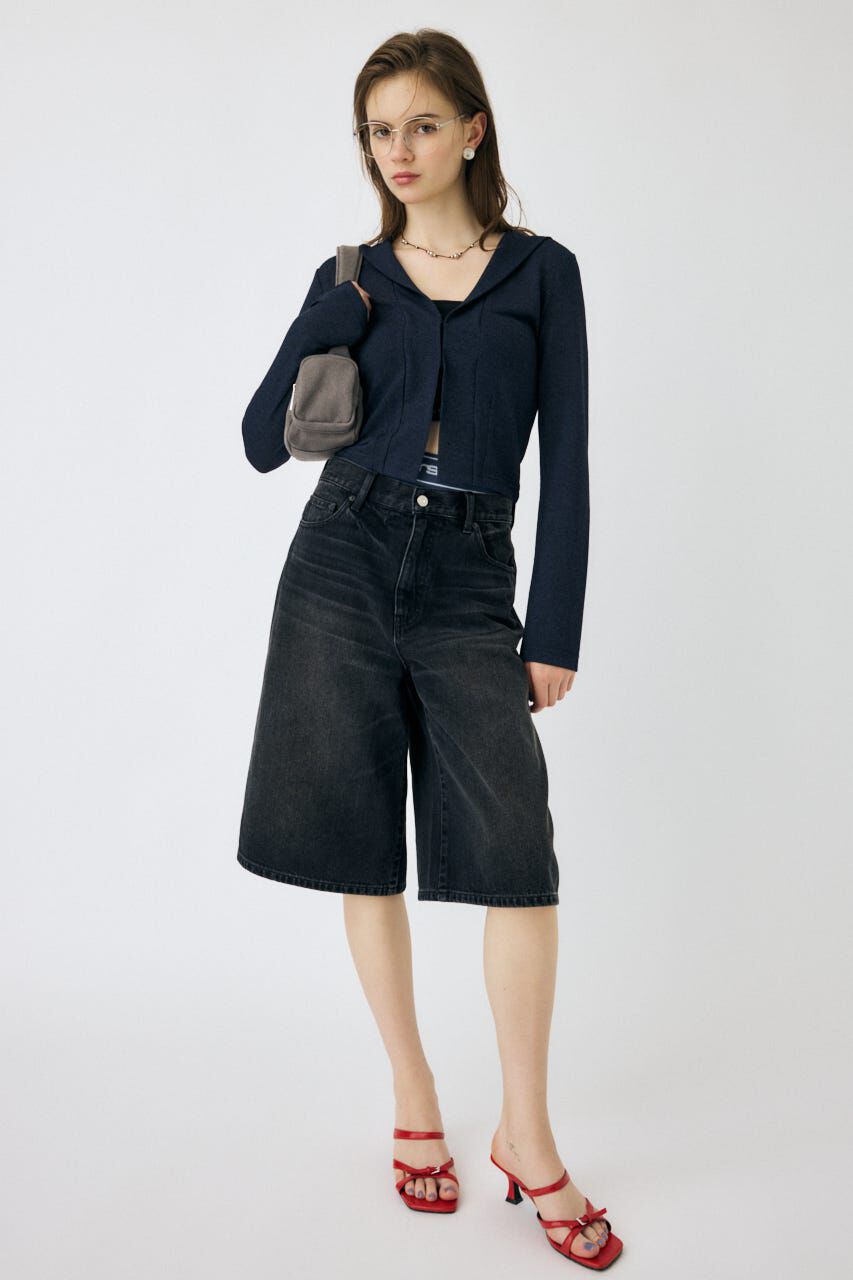 MOUSSY「KNEE LENGTH バミューダパンツ」|デニム|