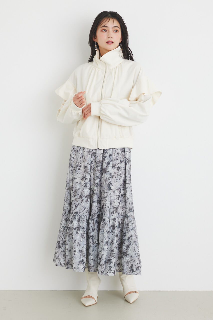 rienda「フリルショルダー2WAYブルゾン」|ブルゾン・スタジャン|