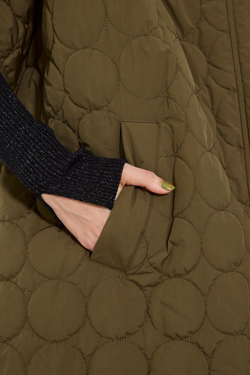 rienda「フーディー中綿ポンチョJK」|その他|