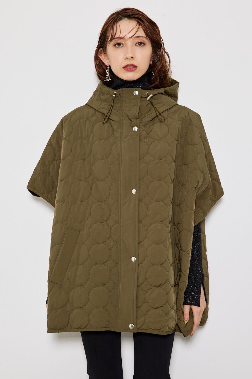 rienda「フーディー中綿ポンチョJK」|その他|