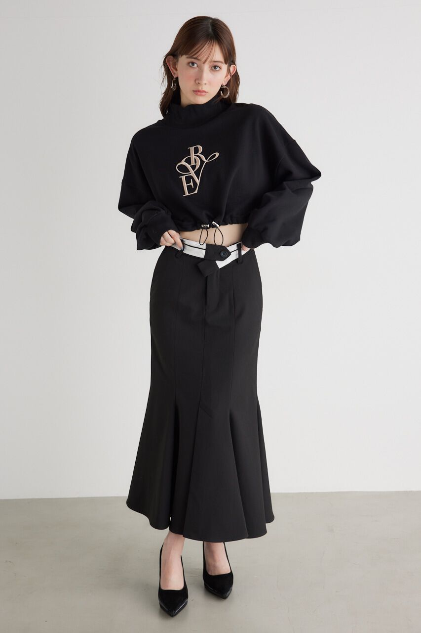 rienda「バルーンヘムロゴスウェットTOP」|Tシャツ・カットソー|