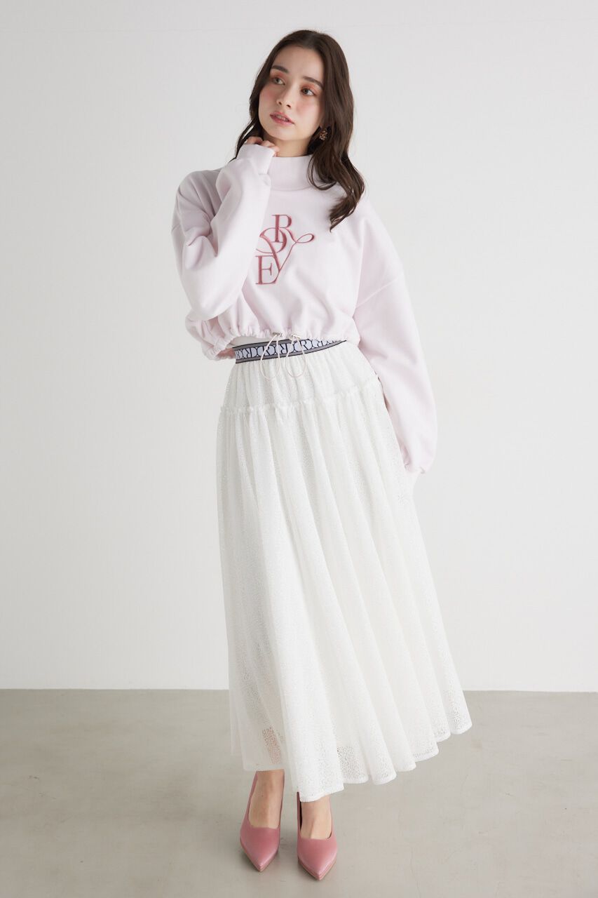 rienda「バルーンヘムロゴスウェットTOP」|Tシャツ・カットソー|