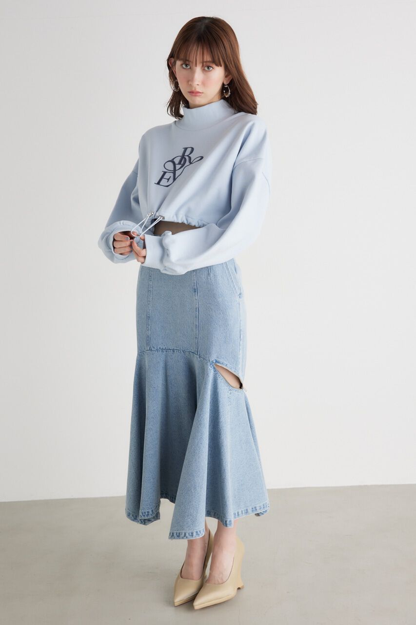 rienda「バルーンヘムロゴスウェットTOP」|Tシャツ・カットソー|