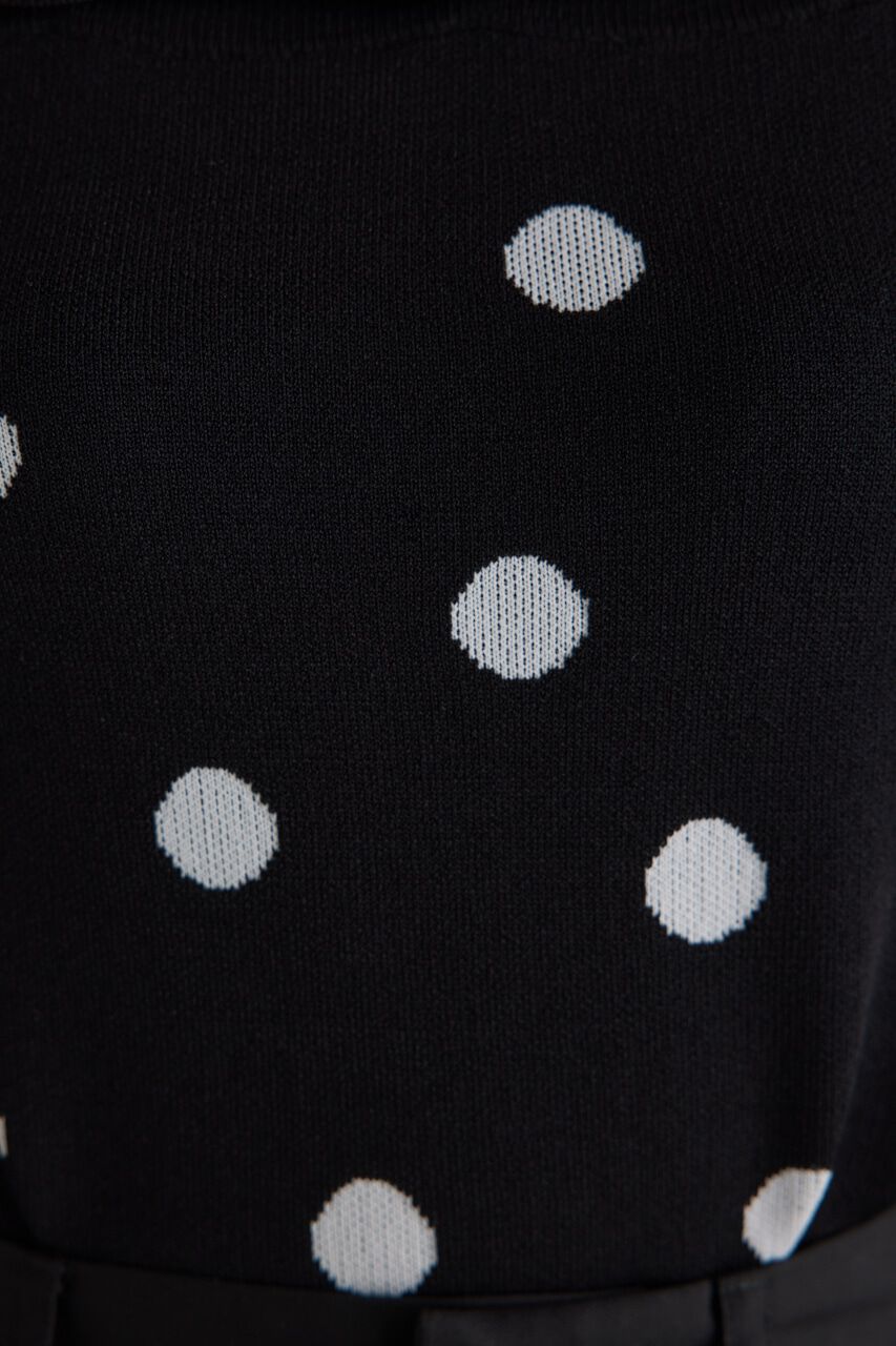 rienda「ケープボタンデザイン Knit TOP」|ニット・セーター|