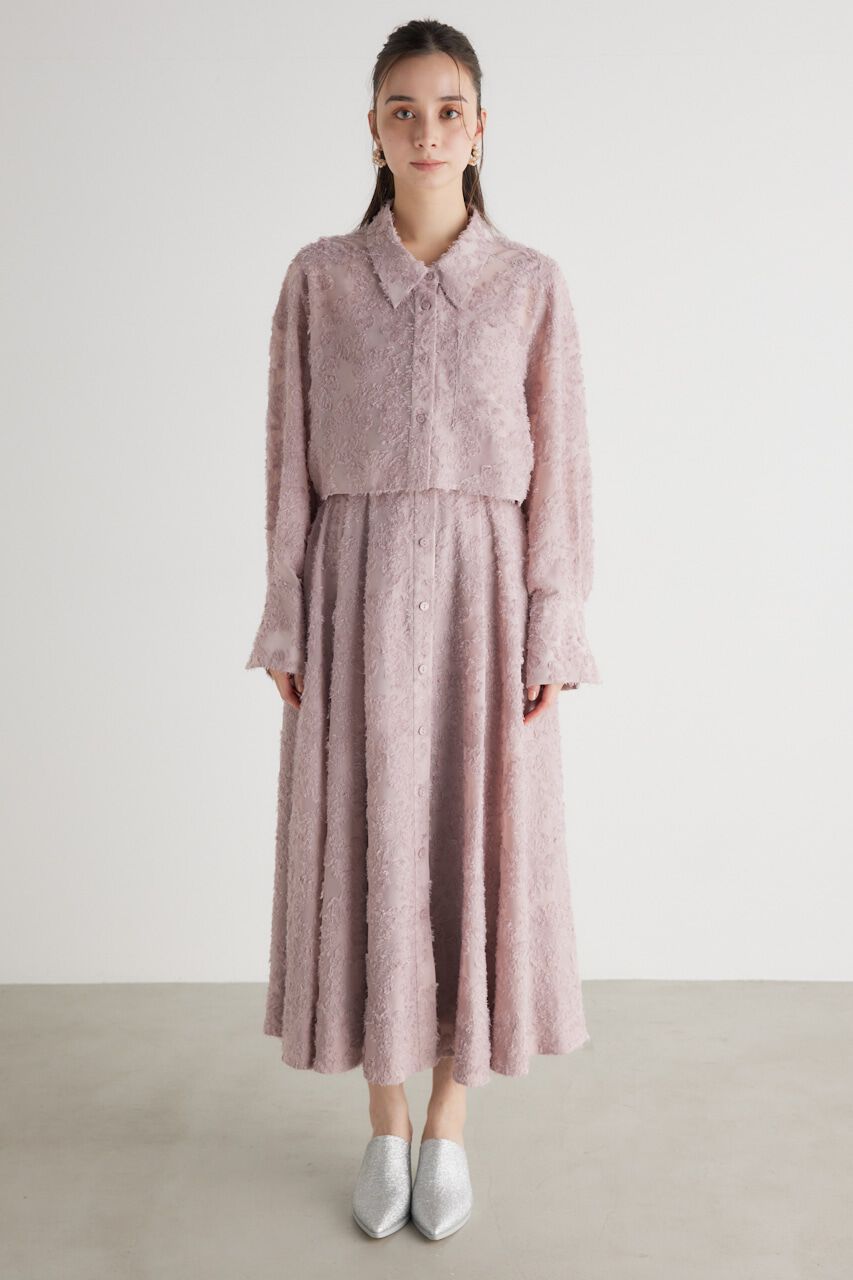 rienda「クロップドSH SETベアOP」|ワンピース|