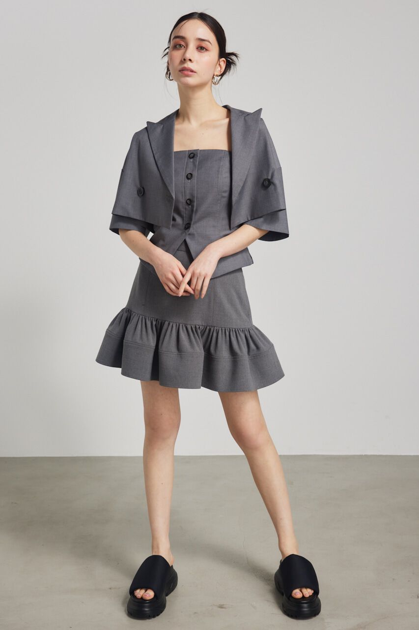 rienda「クロップドハーフSLV JK」|その他|