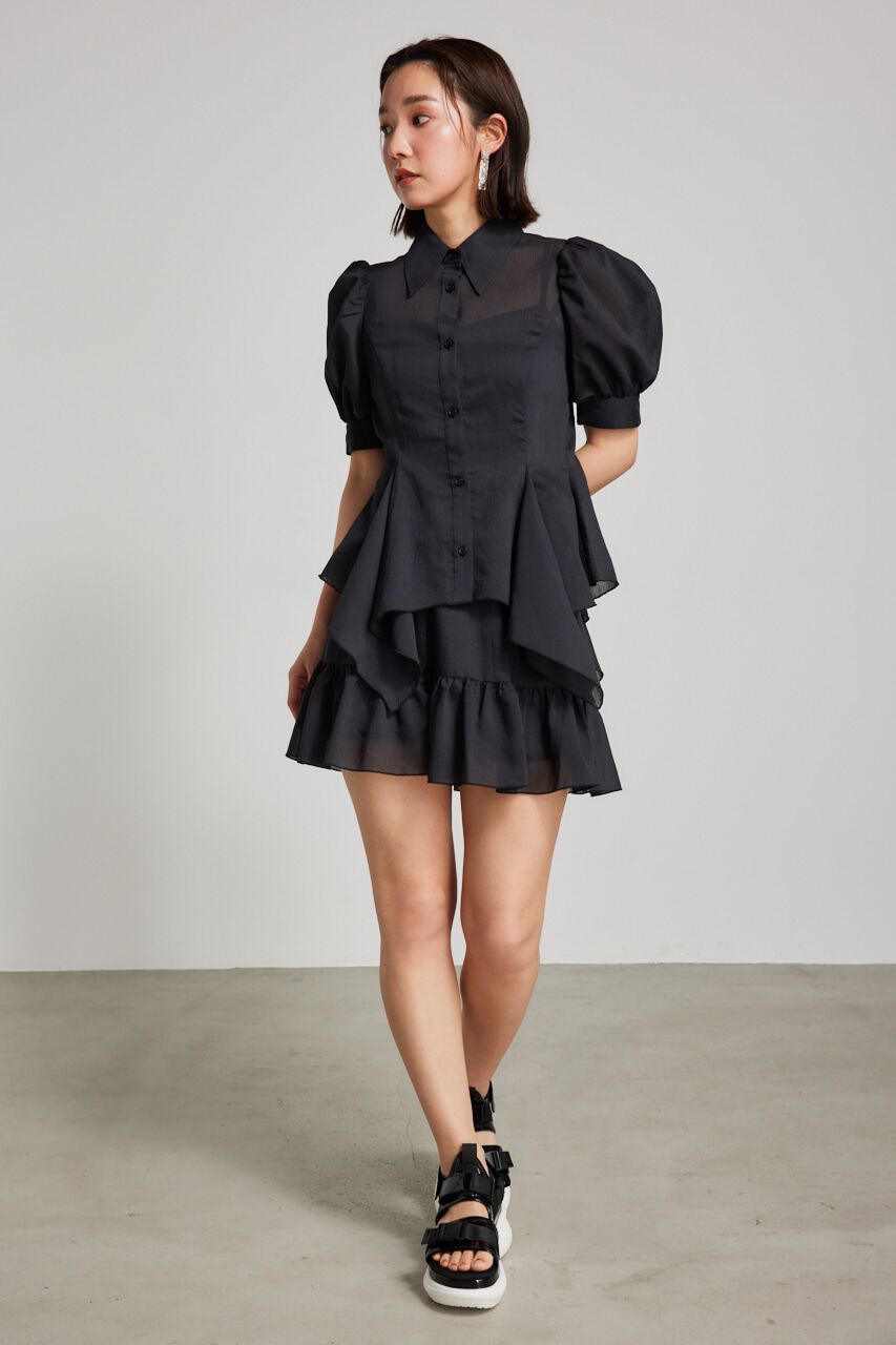 rienda「ハンカチーフヘムSH」|シャツ・ブラウス|