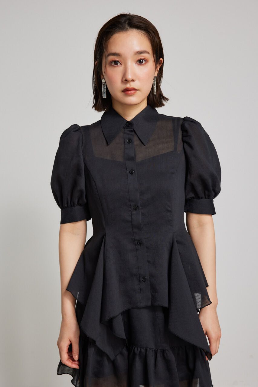 rienda「ハンカチーフヘムSH」|シャツ・ブラウス|